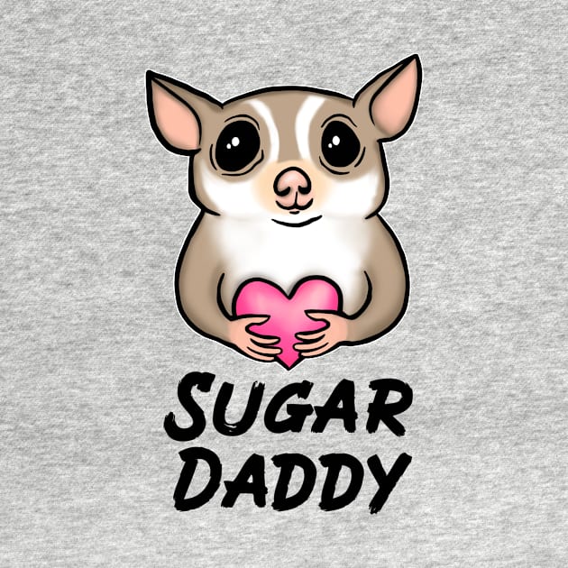 Sugar Daddy, Black, for Sugar Glider Lovers by Mochi Merch